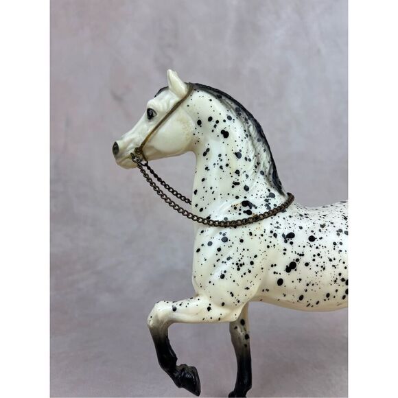 Vintage Breyer Glossy Western Prancing Horse #115 Cheyenne Leopard Appaloosa ‘63 - Picture 11 of 13